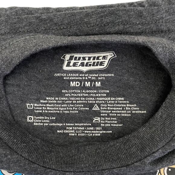 Justice League Kids Long Sleeve Shirt Size Medium - Picture 3 of 5